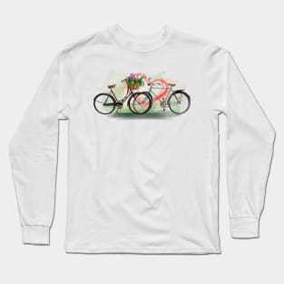 Fahrräder und Liebe Long Sleeve T-Shirt